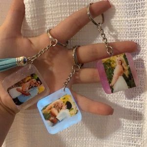 Custom photo key chains